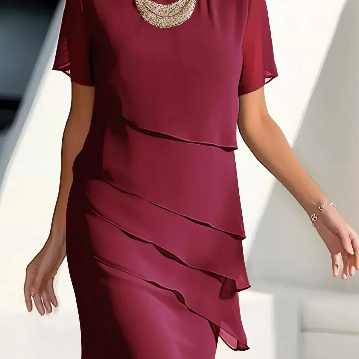 Isabella | Elegant Tummy Flattering Dress