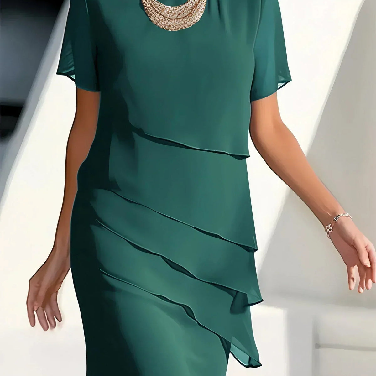 Isabella | Elegant Tummy Flattering Dress