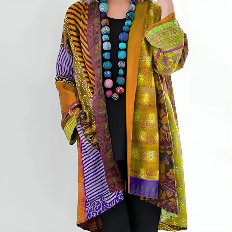 Mabel | Flowing Artistic Layer Cardigan for Arm & Tummy Coverage