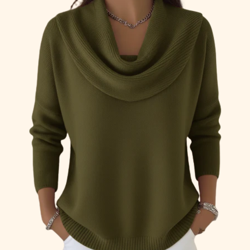Women’s Cowl Neck Pullover Sweater