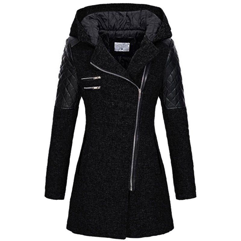 HELEN | Contrast Zip Winter Coat