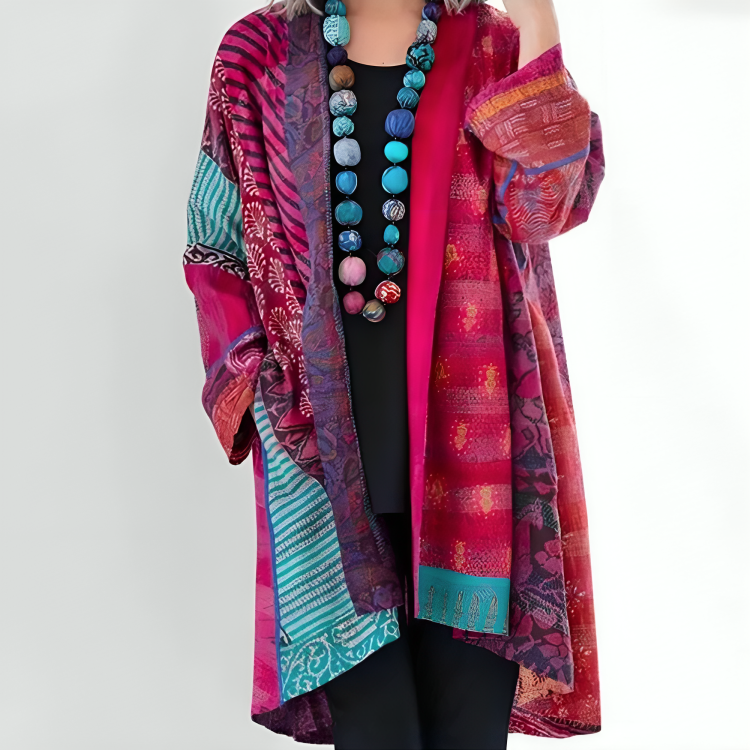 Mabel | Flowing Artistic Layer Cardigan for Arm & Tummy Coverage