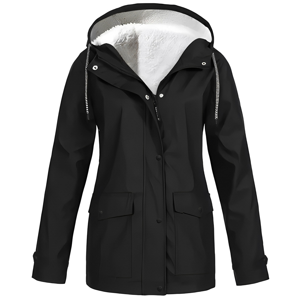 Elsa | Wind & Waterproof Fleece-lined Rain Coat