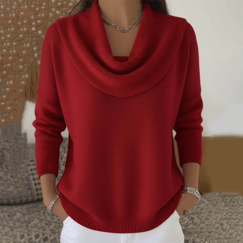 Women’s Cowl Neck Pullover Sweater