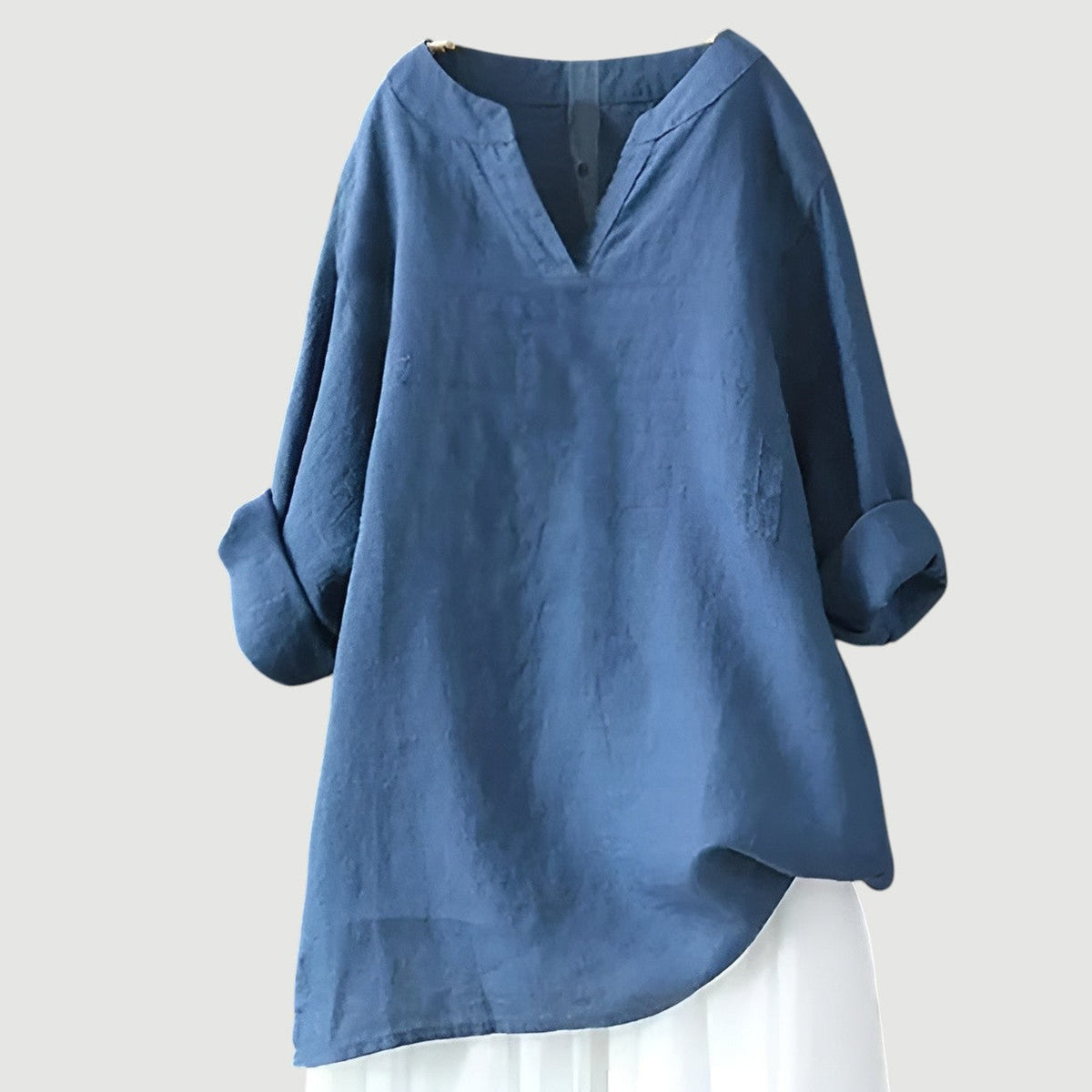 Nadia | Loose-Fit Linen Cotton Blouse for Everyday Comfort